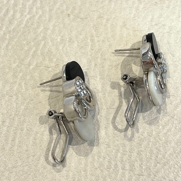 Diamond and Pearl Necklace and Earrings - Picture 3 of 4